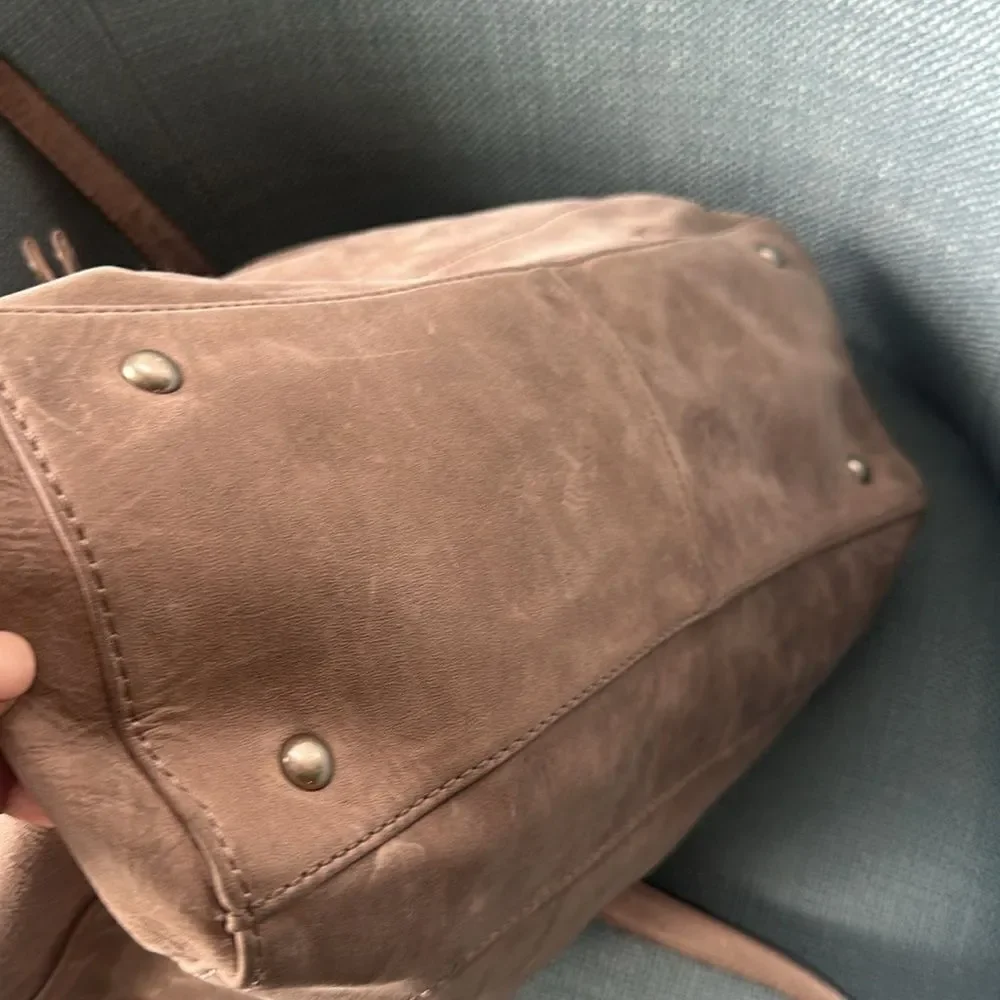 Frye Melissa Tan Leather Tote Handbag